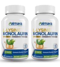 Palmaraの健康L-Lysine + Monolaurin 600mg 1:1の比率(2)