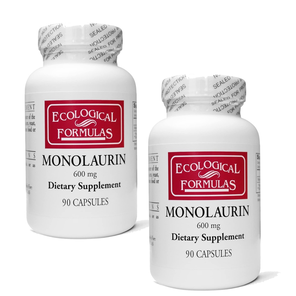 生態学的な方式 600のmg Monolaurin - 2つの個人的に密封されたびん180の計算