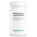 Supersmart - Bifidobacterium Longum(BB536) 6 Billion CFU/日 - Probiotics & Prebiotics サプリメント | 非GMO&グルテンフリー - 60 DRカプセル