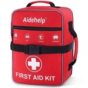 520 Pieces Premium First Aid Kit - Large Emergency Medical Kit for Survival, Car, Home, Travel, Camping, Backpack, Hiking, School (Red)
