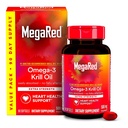 MegaRedのAntarcticのKrillオイル500mg Omega 3の脂肪酸の補足、余分強さEPA及びDHAのKrillオイルのSoftgel (90cnt箱)、Astaxanthinの魚油のAftertaste無しの中心の健康の補足