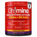 Oh!minoエッセンシャルアミノ酸サプリメント。 ベリーブラスト、興奮剤なしの粉。 すべての9 EAA、BCAAおよびワークアウト、アミノ酸エネルギーのための完全なアミノ酸は、筋肉を造り、より速く回復するために。