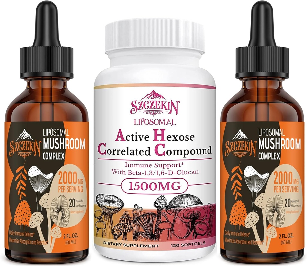 1500 MG の Liposomal の活動的な六角形の相関の補足 2000 MG の Liposomal のきのこの複雑な低下 60 のサービングが付いている 120 の SoftGels の束