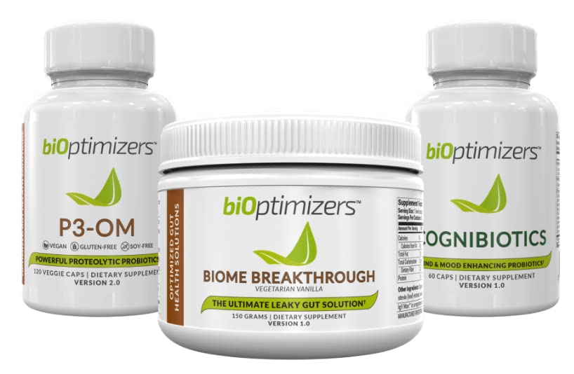 BiOptimizers Ultimate Gut Health Stack - チョコレート、プロモート、レベルグットヘルス