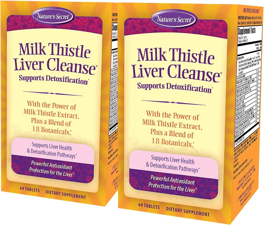 Nature's Secret Milk Thistle Liver Cleanse 60 錠 (パッケージ 2)