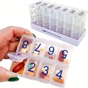 e-Pill 8 日 x 7 日大型週刊ピルオーガナイザー、ビタミン、薬箱(Clear)