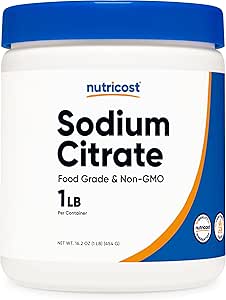 Nutricostナトリウムのクエン酸塩の粉1LB (16oz) -食品等級、非GMO -乳化剤、自然な味の増強物、食糧防腐剤