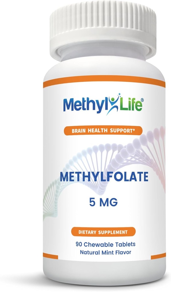 メチル生命Purest L-Methylfolate 5のmg活動的な葉酸塩-供給3か月。 ケブルズ。 非GMO。 グルテンフリーメチルフレート