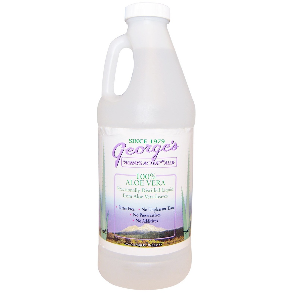 ジョージのアロエベラ、100%アロエベラ液、32 fl oz (.94 l)