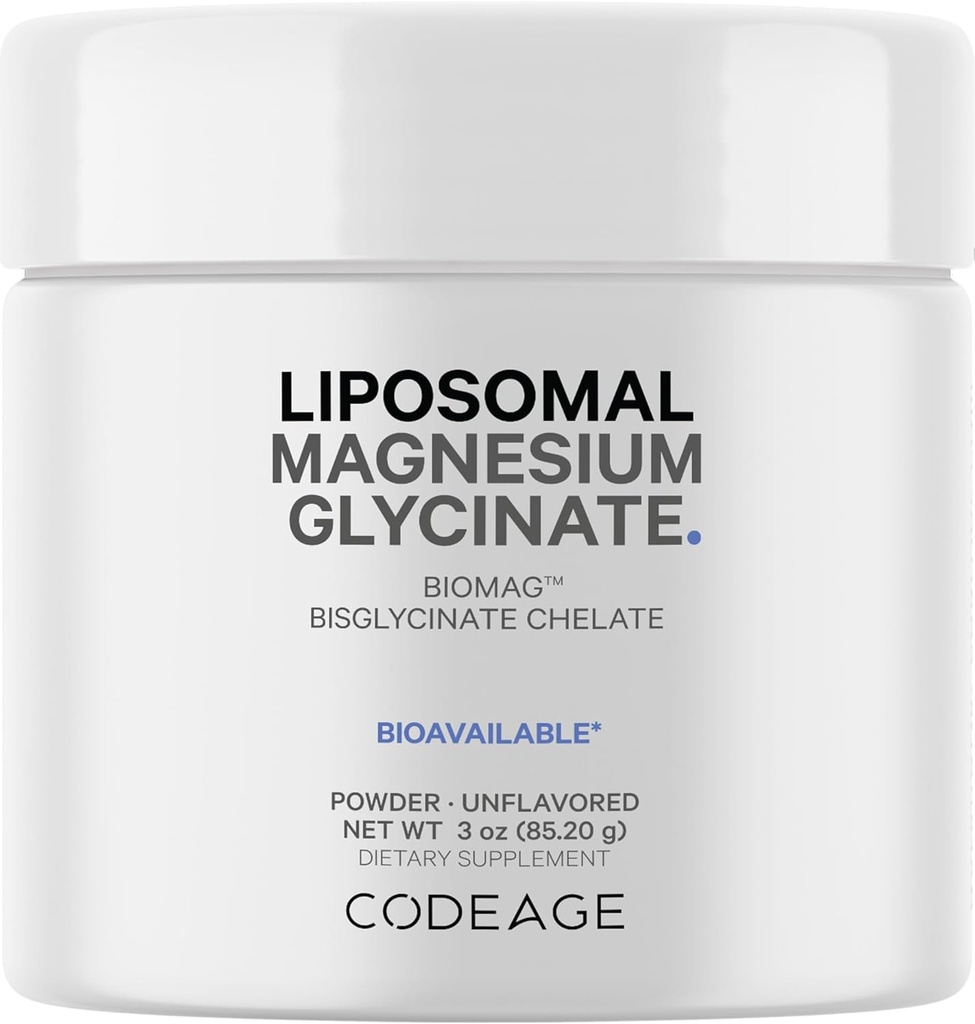 コー ジ マグネシウムのグリシナー酸塩の粉の補足、2 か月の供給、ビスグリシネート マグネシウムのキレート、Unflavored、Liposomal 配達、Chelated マグネシウムの粉の鉱物、非 GMO ビーガン、3 oz