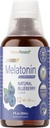 メラトニン12mg | 4 fl oz 液体 |120 サービング | ブルーベリー風味 | 大人用 | GMO ベジタリアン・サプリメント