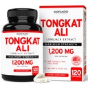 人のためのTongkatアリ(ロングジャック)Eurycoma Longifolia抽出物1200mg/サービング、120カプセル - 男性の健康と死亡サポートのためのロングジャックTongkatアリ - サードパーティテスト、米国メイド&非GMO