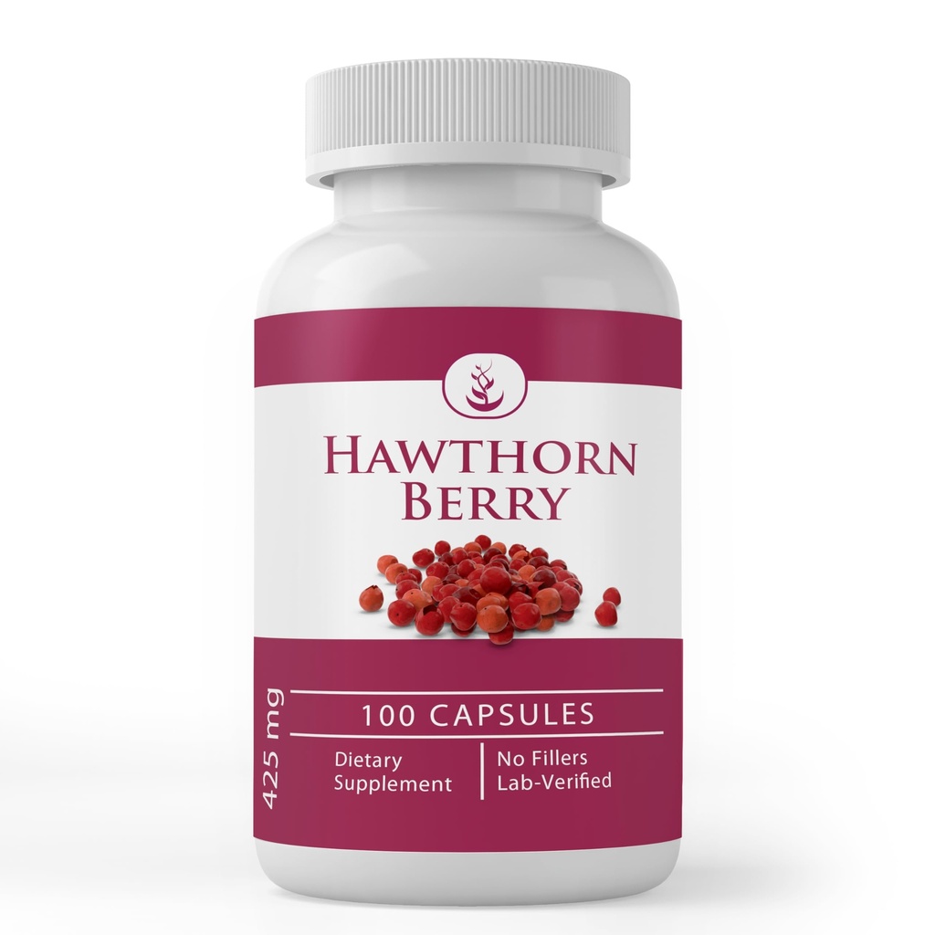 PURE ORIGINAL INGREDIENTS Hawthorn Berry, (100カプセル) 常に純粋な, 添加剤やフィラーなし, ラボ検証