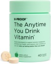 H-PROOF あなたはビタミンを飲むとき、いつでも, 肝の健康 & 電解液と免疫サポート, ミルクアザミ, ビタミンB & C - 40 咀嚼可能なタブレット (20 人前), ビーガン, グリーンアップル