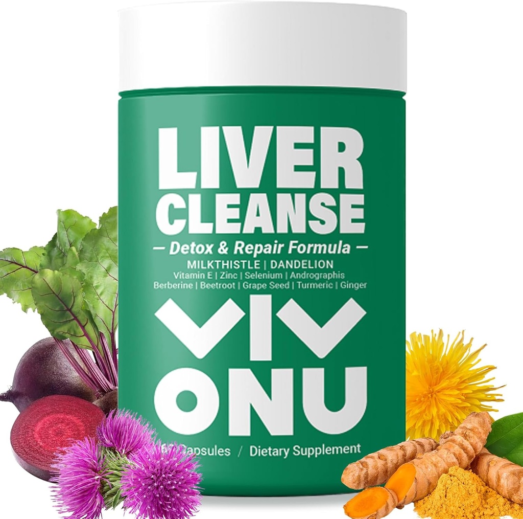 VivoNuのミルクのこの本質Silymarin及びDandelionの根の肝臓の健康サポート、酸化防止サポート、Detox (60のカプセル/1のびん)