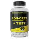 コンセプト テスト、CON-CRET®特許取得済みのクレアチンHCl、Testofen®、ブーストテストステロンレベル、60カプセル