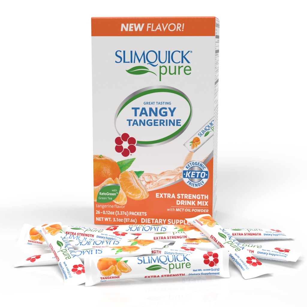 女性、タンジェリンのためのSlimQuick余分強さの重量管理飲み物の組合せ-メタボリズムを助けて下さい、緑茶、カフェイン、Chasteの木、Rhodiolaのエキス- 26の計算とより長くのために十分に保ちます