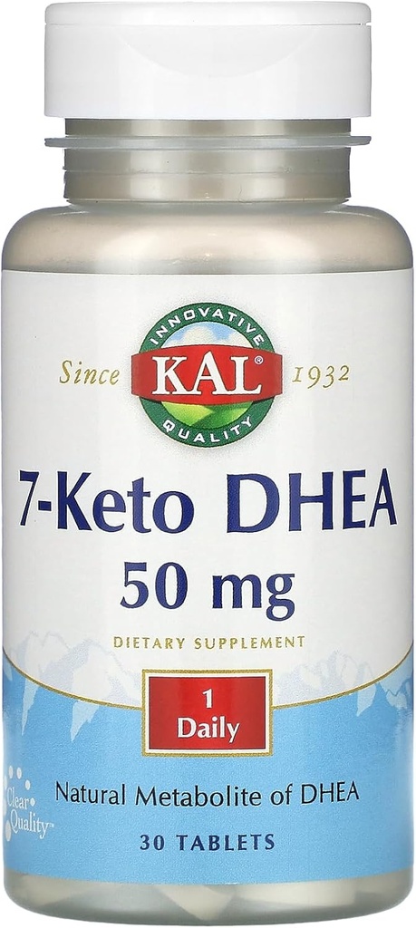 KAL 7 Keto DHEA 50 MG、30 CT