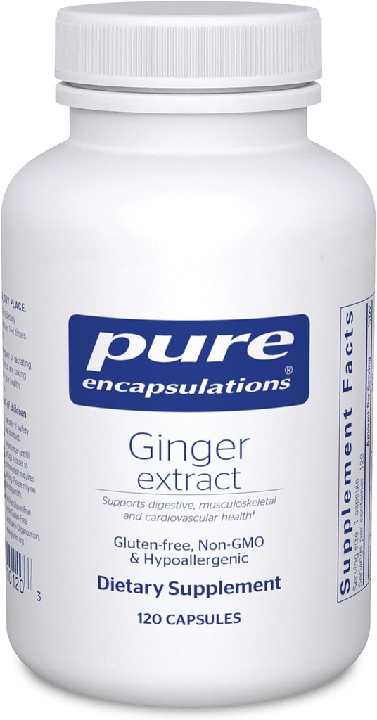 Pure Encapsulations Ginger Extract | Supplement to Support The Digestive, Musculoskeletal, and Cardiovascular Systems* | 120 Capsules