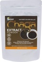 Sayan Chaga のきのこのエキスの粉 (4oz) - 凍結乾燥シベリアの野生収穫 - 有機免疫および消化サポートのための酸化防止茶 - 焦点、エネルギー、明度、ウェルネス - 添加物なし