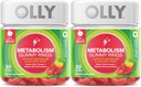 OLLYメタボリズムのおいしいリング、Apple Cider Vinegar、ビタミンB12、クロム、エネルギーおよび消化器の健康、Chewable補足、Appleの味、対のパック- 60の計算