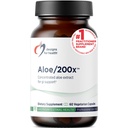健康アロエ/200x - 200mgアロエベラエキス - GIサポートのための高度に集中されたアロエリーフサプリメント - 非GMO、ベジタリアンピル(60カプセル)