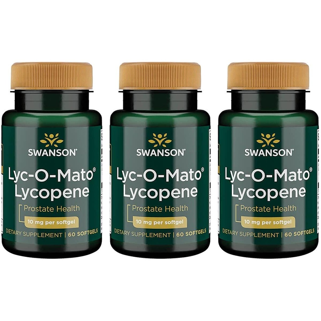 Swanson Lyc-O-Mato Lycopene 10 ミリグラム 60 ゲル (3 パック)