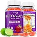 Keto Acv Gummies、有機Apple Cider Vinegar Gummies、Keto Gummies、女性のためのGut Health、消化器の健康、Metabolism、GMO無料&ビーガン - 120カウント