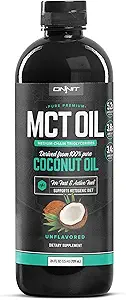 オンニットMCT オイル - C8、C10、ラウリン酸で最適化された純粋なMCTココナッツオイル、Ketogenic食事療法およびペレオ - コーヒー、シェイクス、および調理のために完成して下さい(Flavorless - 24oz)