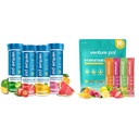 ベンチャーパルシュガーフリー電解パウダーパック&ケブルファストメルト電解液錠、スポーツエレクトロリントランニングハイキングサイクリングスポーツ栄養