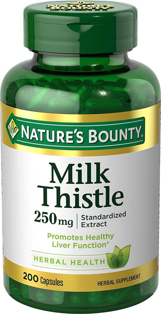 Nature's Bounty Milk Thistle 250 mg カプセル 200 ea