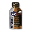 GUエネルギーロクタン超耐久性エネルギーゲル, ビーガン, グルテンフリー, コーシャ, そして、Dairy-Free On-The-Goスポーツ栄養ランニング, バイキング, ハイキングやスキー, 冷たい醸造2Xカフェイン (24 パケット)