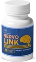 Nervolink - 米国、非GMO - 60カプセル、1ヶ月の供給で作られた、リシ、シイタケ、およびライオンのマネのマッシュルームとNerveサポート&エネルギーブーストの100%ナチュラルサプリメント