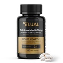 LUAL Calcium Minis 600 mg with Vitamin D3 - Bone & Muscle Support - 150 Mini Softgels - 飲みやすい - Calcium & D3 強力な骨と移動性