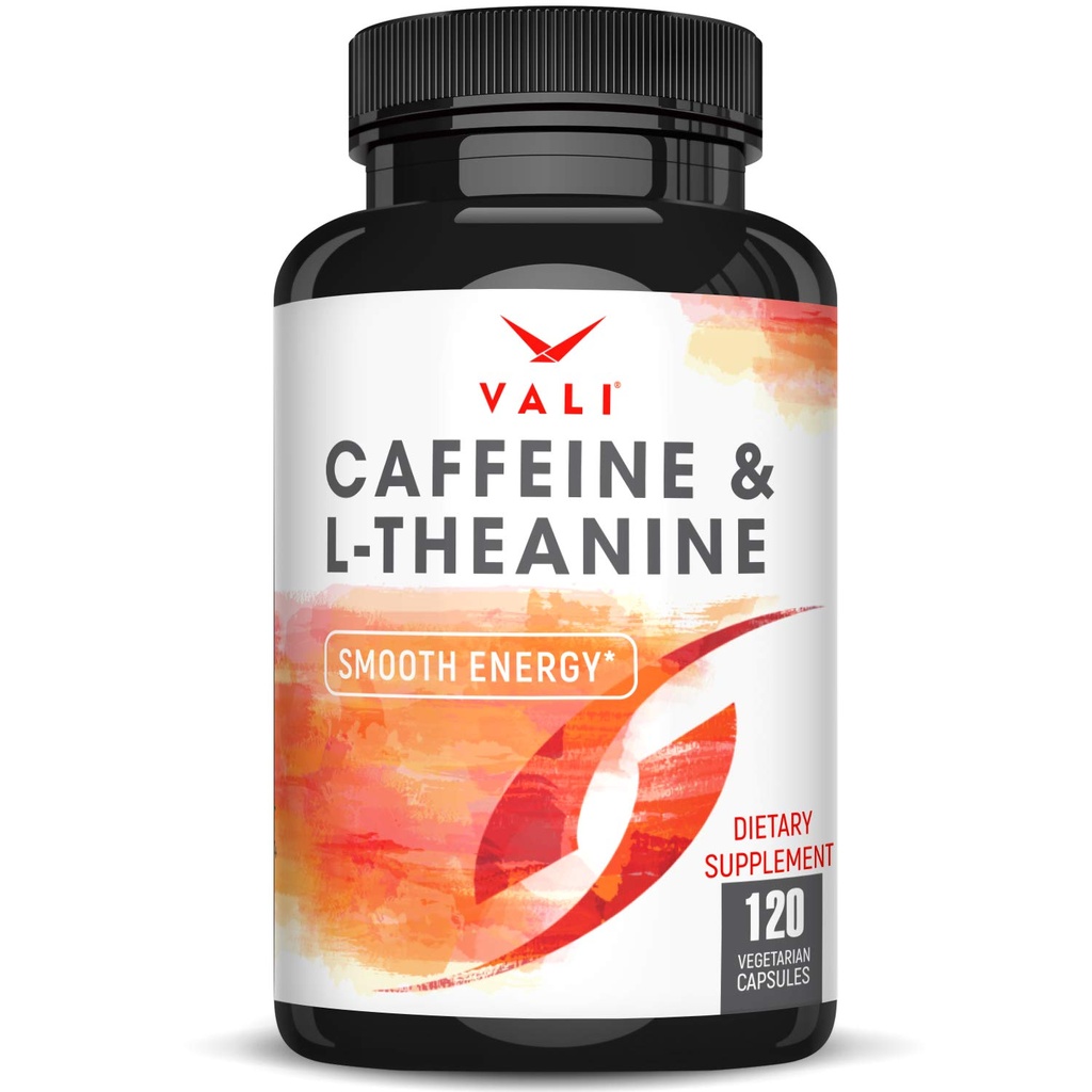VALIのカフェイン50mg及びLのテアニン100mg -スマートな滑らかなエネルギー及び焦点の補足のためのカフェインの丸薬及びL-テアニン。 向知性脳ブースター認知サポートスタック & 焦点の明確さ. 120ベジギーカプセル