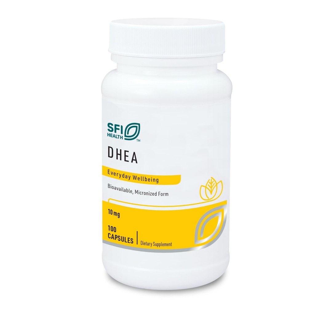 SFIヘルスクライアラボDHEA 10mg - ワイルドヤムから派生するDehydroepiandrosterone - 優れた吸収のために微粉化 - 男性と女性のための大豆フリー、低刺激性サプリメント (100カプセル)