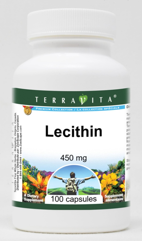 Lecithin - 450 mg (100 Capsules, ZIN: 101392) - 2 Pack