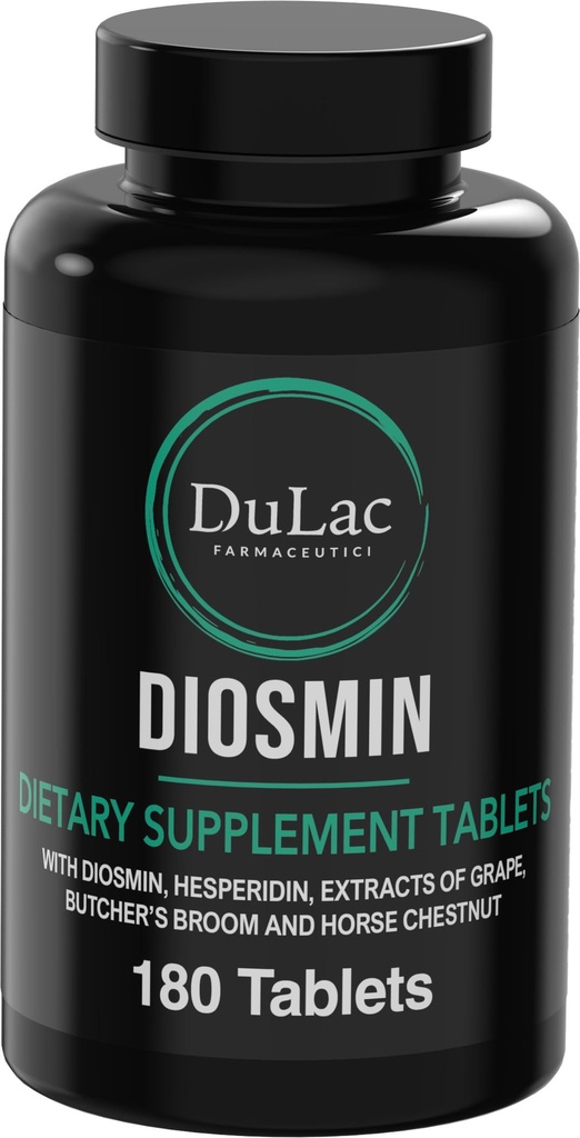 Dulàc - Diosmin Hesperidin 1000mgの食事療法の補足180のタブレット、馬のChestnutのエキスおよびブッチャーのBroomと高められる