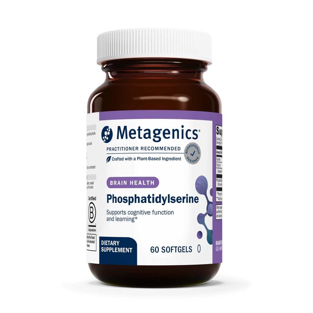 Metagenics Phosphatidylserine - 脳サポートサプリメント* - フォーカス&ラーニング - 非GMO&グルテンフリー - 60 Softgels