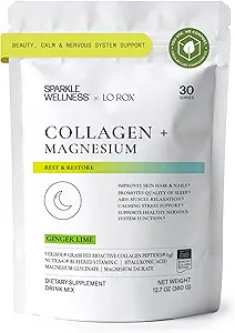 コラーゲンマグネシウムレスト+リストア(ホニーレモネード)【30セルヴェス】 | VERISOL Bioactive Collagen Peptides, マグネシウムグリシナート&タウレートソルト | ローレン・ロクシュブルグレスト + リストア | 美容ルーチンの繁殖