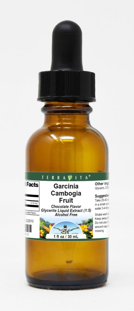 Garcinia Cambogia Fruit Glycerite Liquid Extract (1:5) - Chocolate Flavored (1 oz, ZIN: 522510)