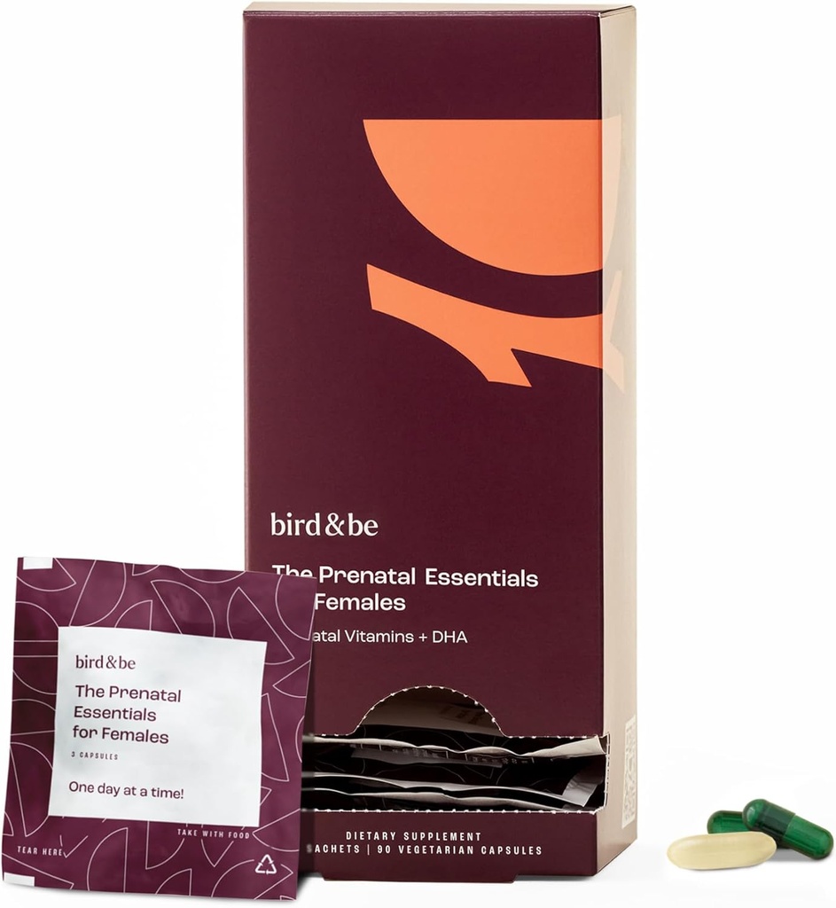 女性のための重要な要素 - 妊娠中をサポートするビタミン - 葉酸、メチル化された葉酸、DHA(オメガ-3)、コリンなど - 30日の供給