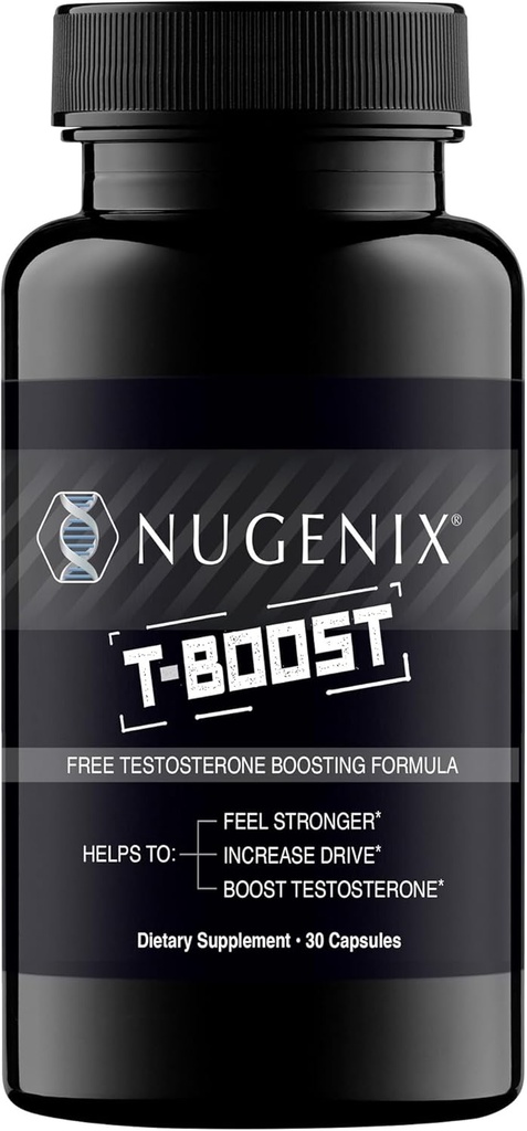 Nugenix Tブースト - 男性のための無料のテストステロンブースターサプリメント, 30カウント