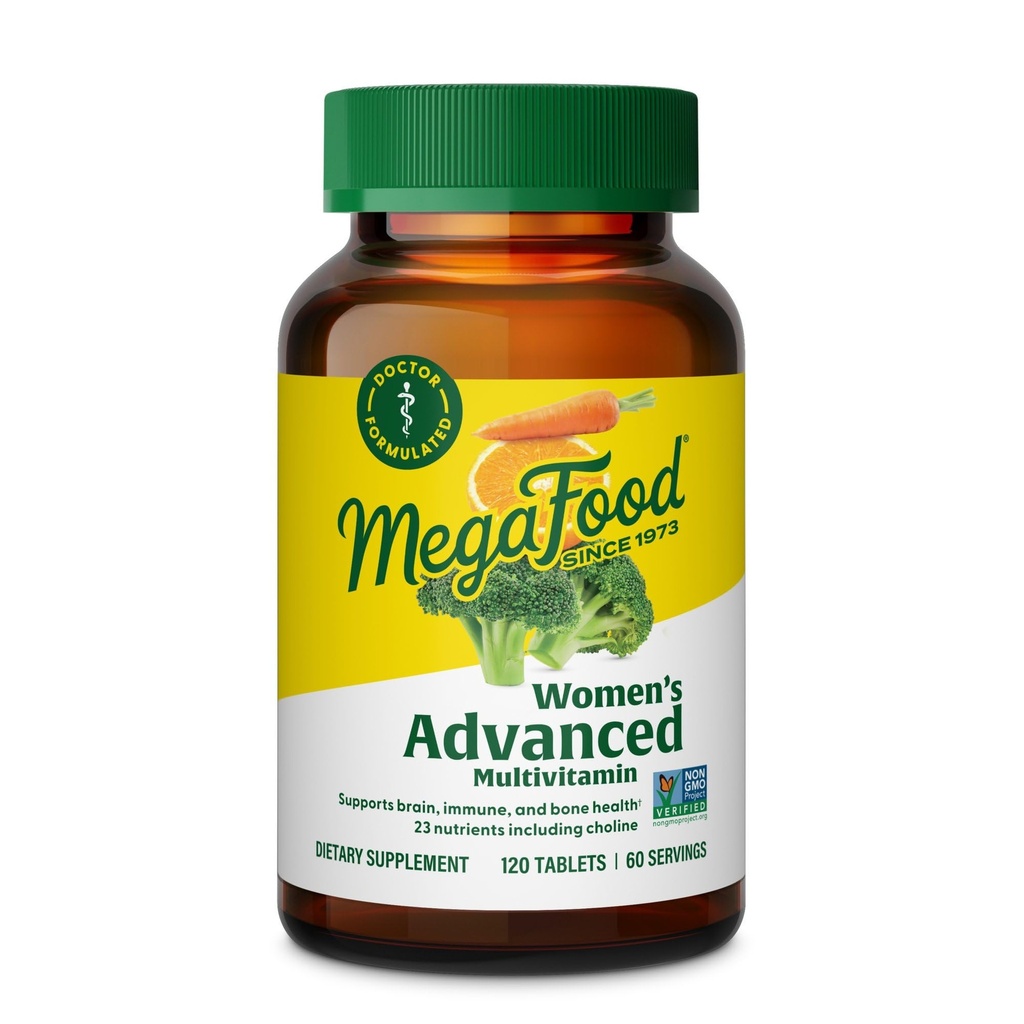 女性のためのメガフードの女性の高度のMultivitamin - 医者-鉄、コリン、ビタミンD、ビタミンC及び亜鉛-脳の健康-免疫サポート-非GMO - ベジタリアン- 120タブ(60のサービング)と作り出される