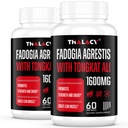 1600mg Fadogia Agrestis Tongkat Aliサプリメント、Fadogia Agrestis Extract for Men with Ashwagandha - 最大強度、120 Softgels