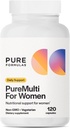 女性のためのPureFormulas PureMulti - エッセンシャル栄養素とハーブサポート女性のための包括的なマルチビタミン - カプセル - カプセル