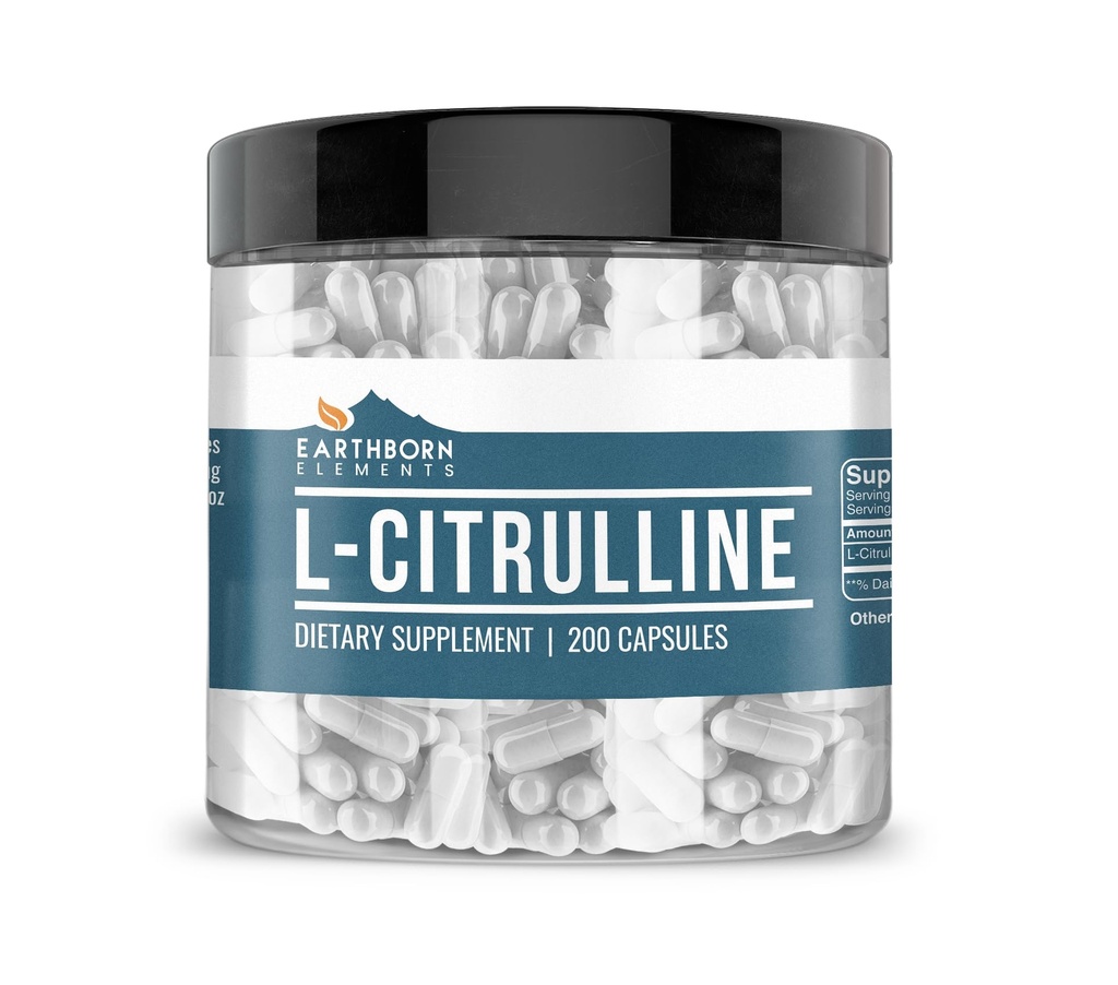 天然由来のL-Citrulline、200カプセル、Lab-Tested、スターターやライスフィラーなし