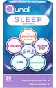 Qunol Sleep Support, 5 in 1 Non-Habit Forming Sleep Aid, Supplement with time-released Melatonin 5mg, Ashwagandha, GABA, Valerian Root, L-Theanine, 60ct Capsules