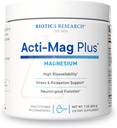 Biotics Research Acti-Mag PlusTM 高活性粉末400mgマグネシウムフォーミュラ、5g / サービング、ストレス応答を最適化し、リラックス、健康的なエネルギーレベル、筋肉の快適さ7 Ozを促進