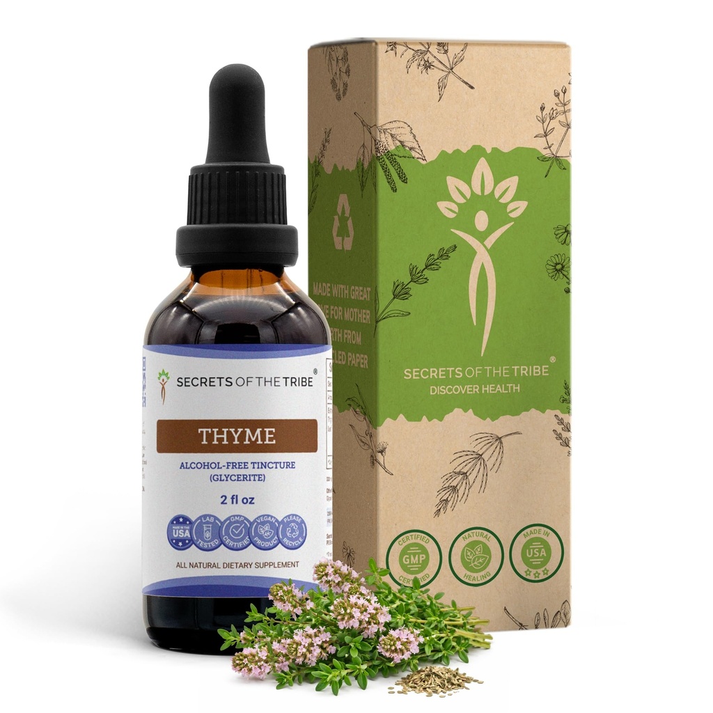 Tribe Thymeアルコールフリー液体エキス、Thyme(Thymus Vulgaris)ドライリーフチンキ剤(2FL OZ)の秘密